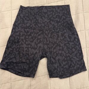 Lululemon align high rise short 6” cheetah print